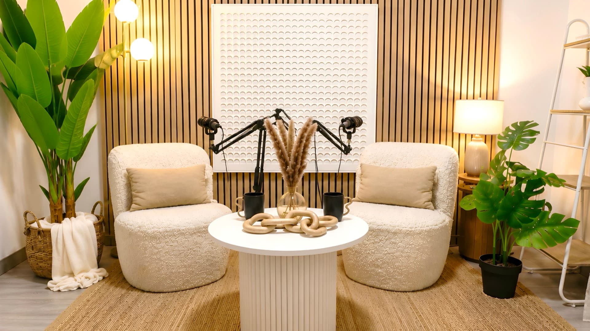 Le Cosy Lounge de K.STUDIO, installé et prêt à tourner